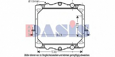 AKS DASIS 290013n -  Радиатор, охлаждение двигателя